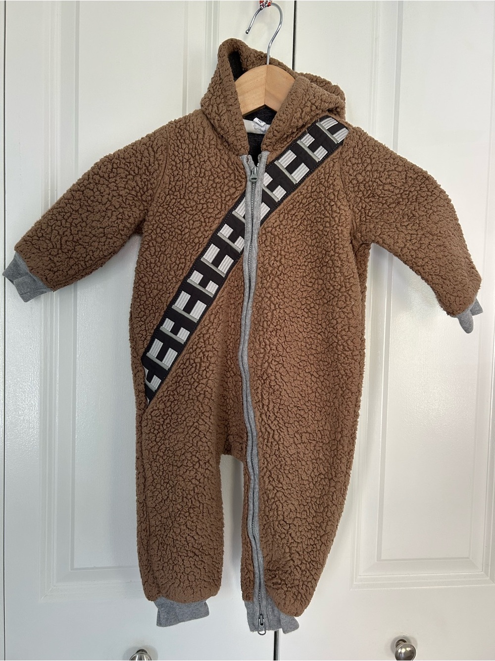 GAP Star Wars Chewbacca Hooded Fleece Zip Coverall 12-18 Months costume
